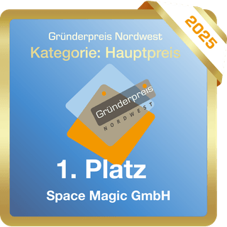 Gründerpreis Nordwest 2025 — 1. Platz in der Kategorie Hauptpreis: Space Magic GmbH