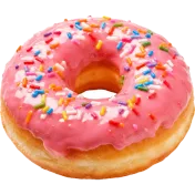 Bunte Donut-Auswahl